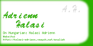 adrienn halasi business card